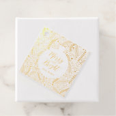 Winter Foliage | Merry & Bright Gold Foil Gift Lab Bedankjes Labels (Met doos)