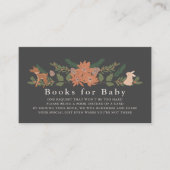 Winter Foliage Navy Baby Boek Aanvraag Informatiekaartje (Voorkant)