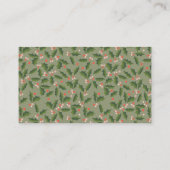 Winter Foliage Navy Baby Luier Raffle Ticket Informatiekaartje (Achterkant)