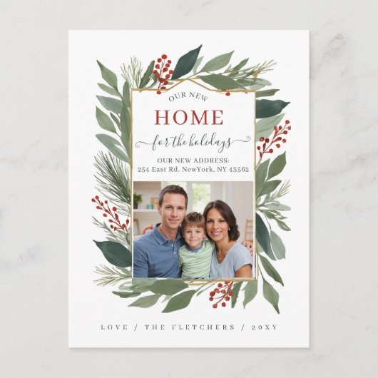 Winter Foliage Nieuw Huis voor Feestdagen Foto Ver (Voorkant)