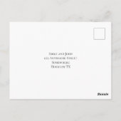 Winter Foliage Pine Cones Kerst Huwelijk RSVP Briefkaart (Achterkant)