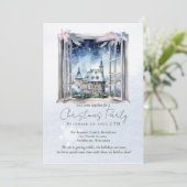 Winter Foliage Pine Forest Waterverf Kerst Kaart (Staand voorkant)