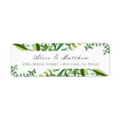 Winter Foliage retour adres label (Voorkant)