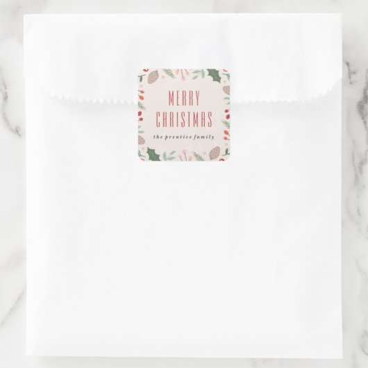 Winter Foliage Sticker - Beige (Tas)