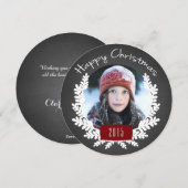 Winter Foliage UK Holiday Photo Card Feestdagenkaart (Voorkant / Achterkant)