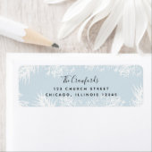 Winter Foliage White Return Address Label (Insitu)