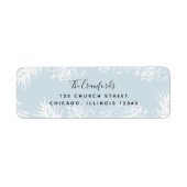 Winter Foliage White Return Address Label (Voorkant)