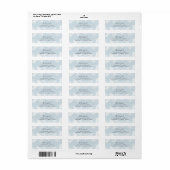 Winter Foliage White Return Address Label (Full Sheet)