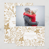 WINTER FOLIAGE WREATH | STYLISH HOLIDAY CARD FEESTDAGENKAART (Voorkant / Achterkant)