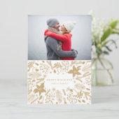 WINTER FOLIAGE WREATH | STYLISH HOLIDAY CARD FEESTDAGENKAART (Staand voorkant)