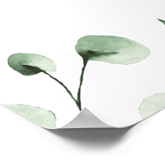 Winter-folievakantie welkomstbord voor bruiloft poster (Hoek)