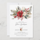 Winter Foral Vrijgezellenfeest Kaart (Voorkant)