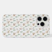 Winter Forest Animals Seamless Pattern iPhone Hoesje (Achterkant horizontaal)