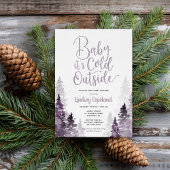 Winter Forest Baby shower Invitation Kaart