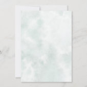 Winter Forest Baby Shower Save the Date Kaart (Achterkant)