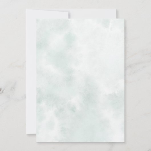 Winter Forest Baby Shower Save the Date Kaart (Achterkant)