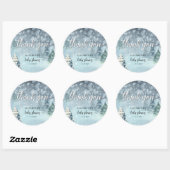 Winter Forest Baby shower Sticker (Vel)