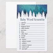 Winter Forest Baby word scramble game (Voorkant / Achterkant)