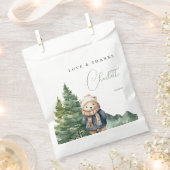 Winter Forest Beer Baby shower Bedankzakje (Geknipt)