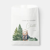 Winter Forest Beer Baby shower Bedankzakje (Voorkant)