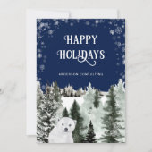 Winter Forest Beer Business Feestdagenkaart (Voorkant)