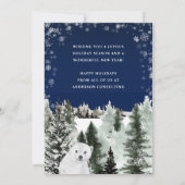 Winter Forest Beer Business Feestdagenkaart (Achterkant)