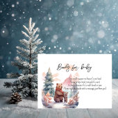 Winter Forest Beren Boeken voor Baby Informatiekaartje