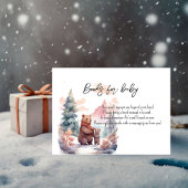 Winter Forest Beren Boeken voor Baby Informatiekaartje
