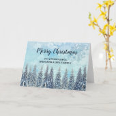 Winter Forest Brother & Family Vrolijk Kerstfeest Kaart (Gele Bloem)