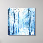 Winter Forest Canvas Kunst (Voorkant)