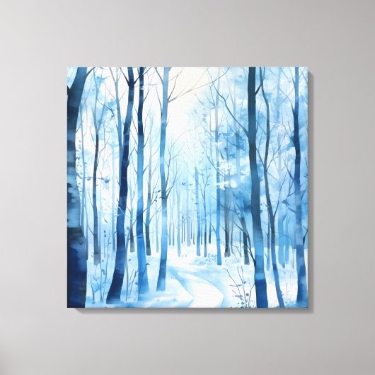 Winter Forest Canvas Kunst (Voorkant)