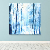 Winter Forest Canvas Kunst (Insitu (Houten vloer))