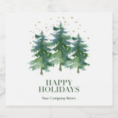 Winter Forest Company Holiday Beer Bottle Label Bier Etiket (Enkel label)