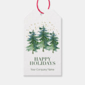 Winter Forest Company Holiday Cadeaulabel (Voorkant)
