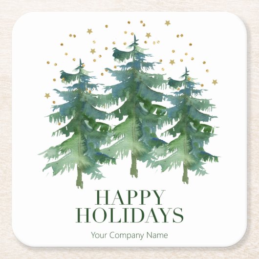 Winter Forest Company Kartonnen Onderzetters (Voorkant)