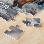 Winter Forest Deer Family Legpuzzel (Zijkant)