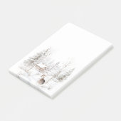 Winter Forest Deer Post-it® Notes (Schuin)