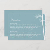 Winter Forest Directions Card Informatiekaartje (Voorkant / Achterkant)