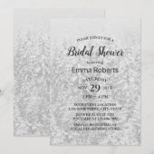 Winter Forest Elegant Snow White Vrijgezellenfeest Kaart (Voorkant / Achterkant)