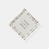 Winter Forest Engagement Party Servet (Hoek)