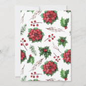 Winter Forest Fairy Birthday Invitation Kaart (Achterkant)