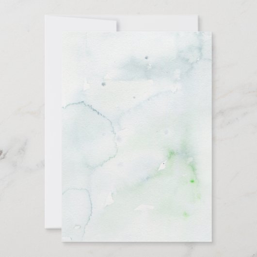 Winter Forest Fox 1st Birthday Kaart (Achterkant)