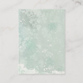 Winter Forest Fox boeken voor baby aanvraag kaart (Achterkant)