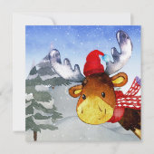 Winter Forest Friends Deer Illustration (Voorkant)