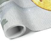 Winter Forest Friends Deer Illustration Cadeaupapier (Rol Hoek)