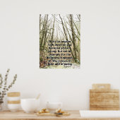 Winter Forest geroepen door God Scripting Print (Keuken)
