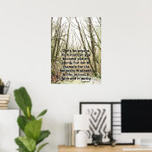 Winter Forest geroepen door God Scripting Print (Thuiskantoor)