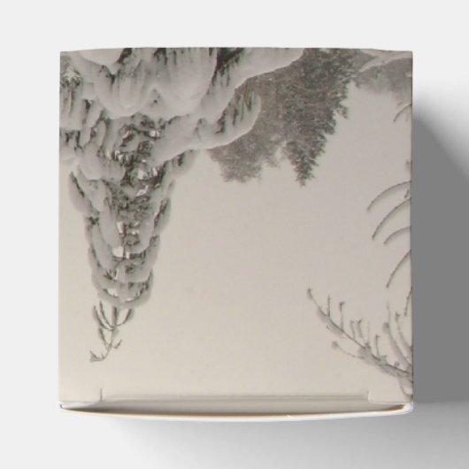 Winter Forest Gift Box Personalized Holiday Boxes Bedankdoosjes (Bovenkant)