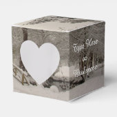 Winter Forest Gift Box Personalized Holiday Boxes Bedankdoosjes (Voorkant Zijde)