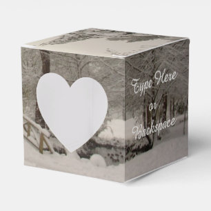 Winter Forest Gift Box Personalized Holiday Boxes Bedankdoosjes